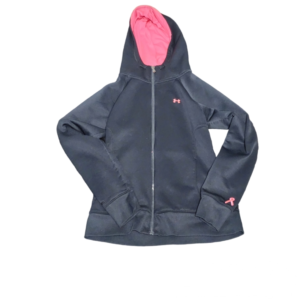 Under Armour Sweater Womens Small Black Lightweight Outdoor Sweatshirt Ladies